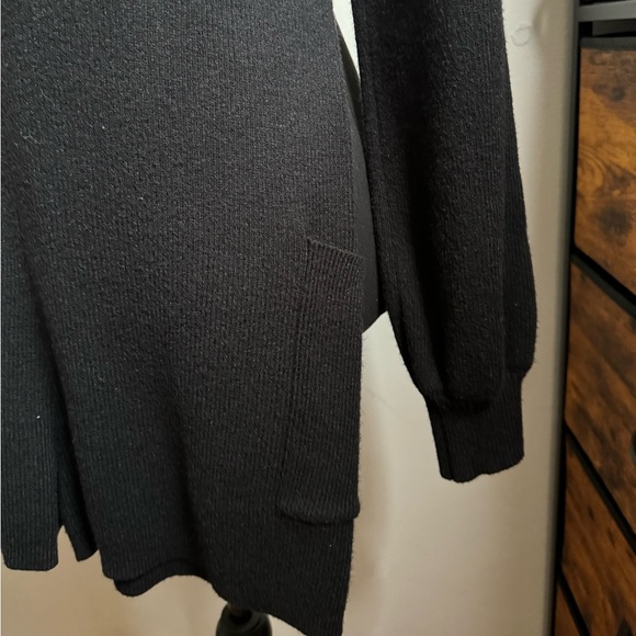 NWOT Black Sweater romper with buttons - Picture 3 of 6